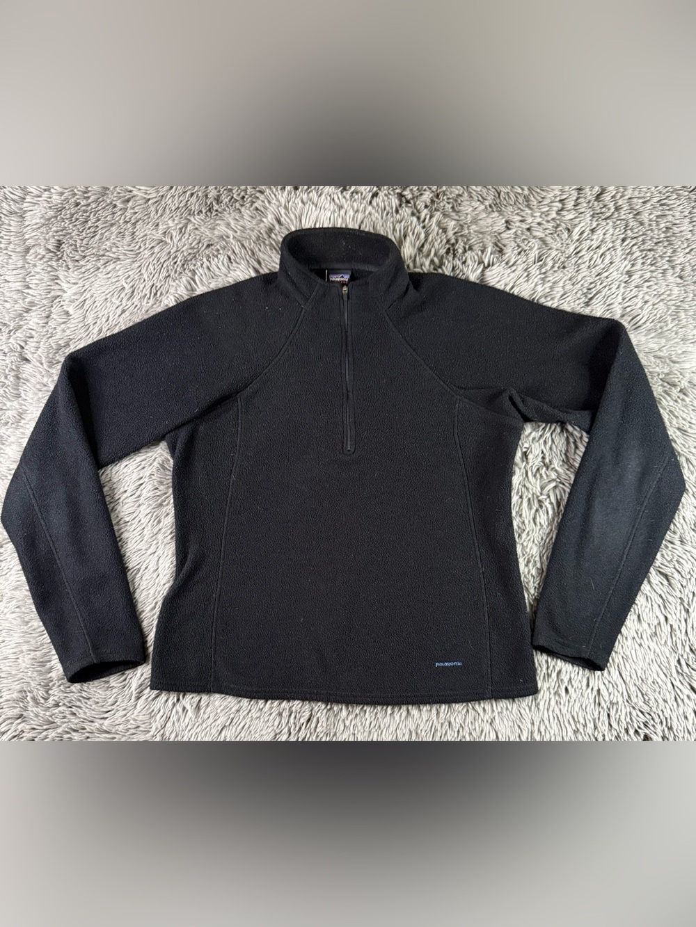Patagonia Capilene Women’s Medium Black 1/4 Zip Fleece Pullover